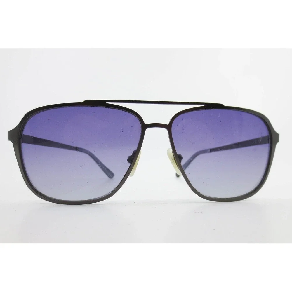 Guess GF0184 09B Mens Aviator Sunglasses Dark Metal Double Bridge 60-13-150